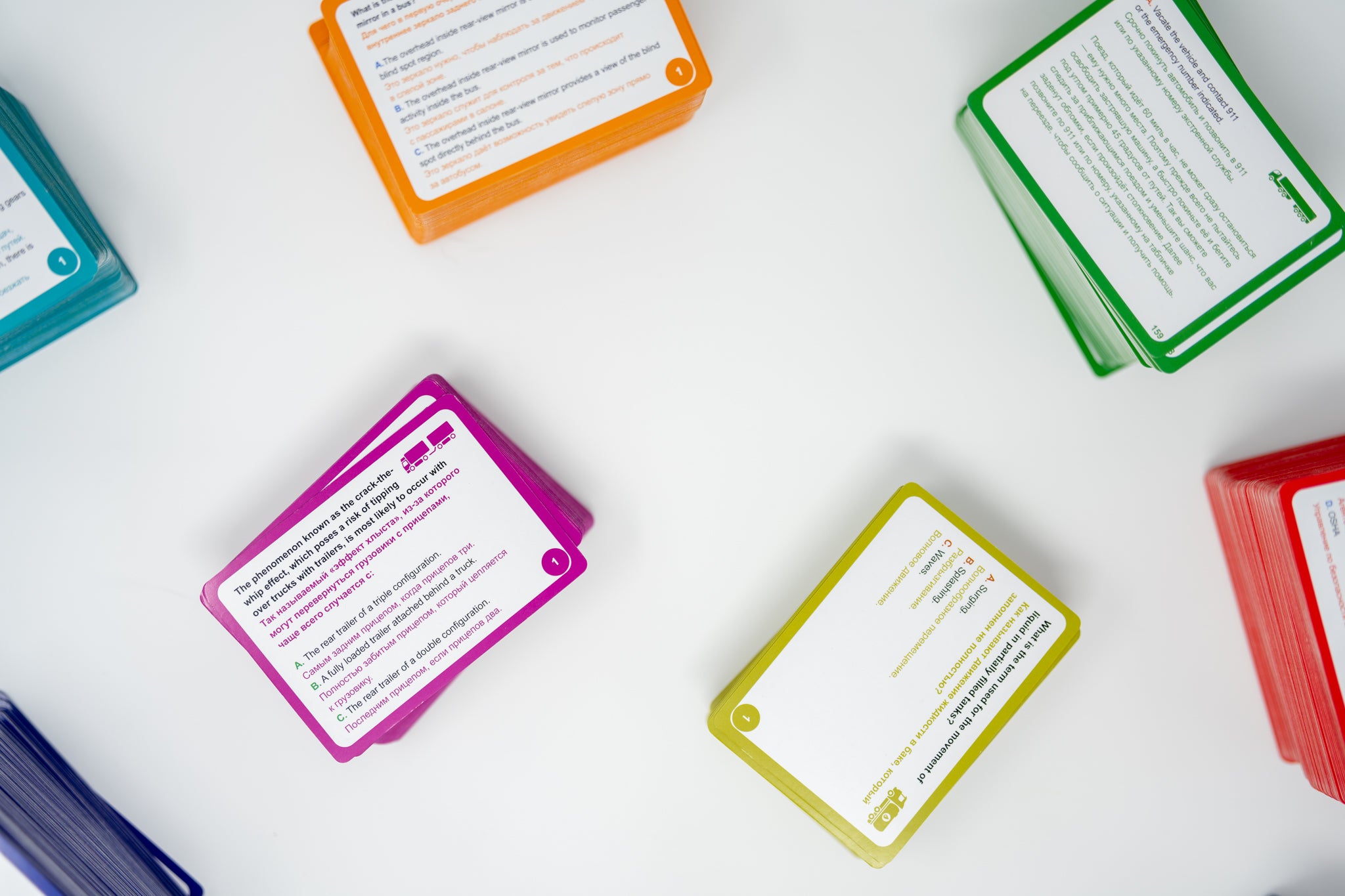 CDL Flash cards with Russian translate