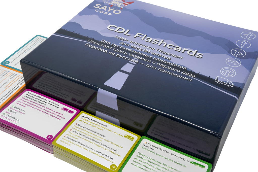 CDL Flash cards with Russian translate